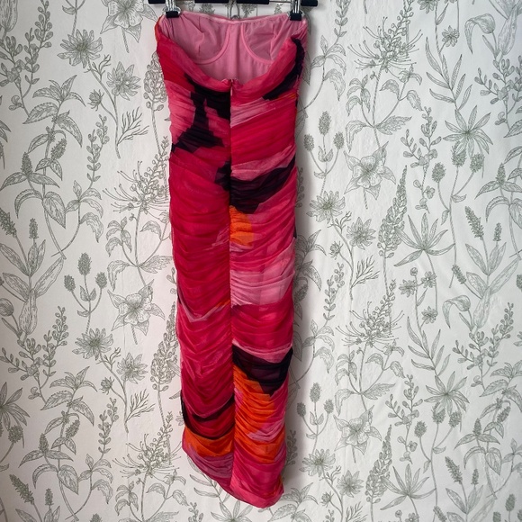 House Of CB ‘Sasha’ Multicolor Strapless bodycon Dress NWOT size XL - Picture 13 of 17